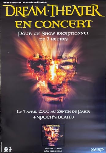 Poster Dream Theater 80x120 cm ravivez vos souvenirs de concerts