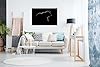 Panther Print Fine Art Prints Bear in the Dark Wildlife Artistic Framed Canvas Print, Pictures for Home Walls, Bedroom, Living Room & Bathroom Decor 61x41cm (24x16in) #2
