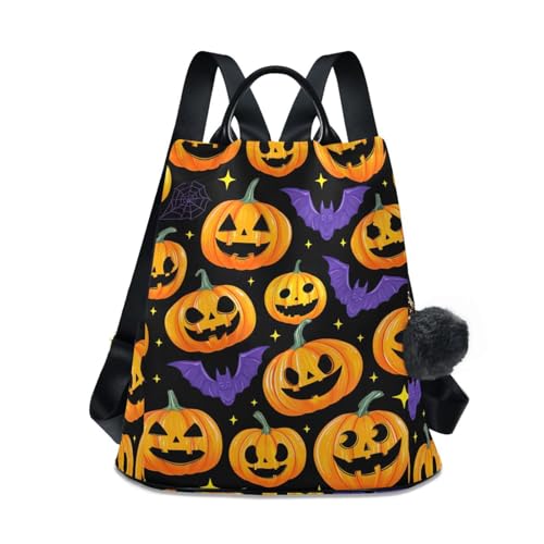 Sac à dos citrouilles d'Halloween pour femme idéal pour vos sorties automnales festives