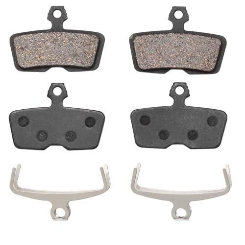 AURIVEE Pastillas Freno Bicicleta Disco 2 Pares, Compatibles con SRAM Avid Code R/RS/RSC, Guide RE, G2 RE, DB8, Motive, Semi-Metálicas/Cerámica/Sinterizadas