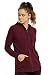 Sofra Women's Thin Cotton Zip up Hoodie Jacket (M, Burg)