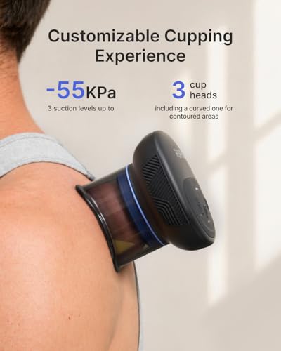 Image of RENPHO Emberace Cup Cupping Massager with 850nm Infrared Heating, 2-Pack