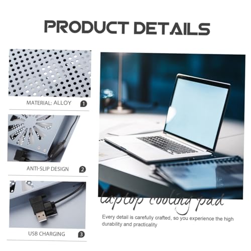 Base para laptop Homoyoyo con ventilador USB para hasta 17.3" miniatura 6