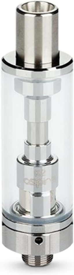 Aspire K2 Tank - Sleek and Reliable 1.8ml Capacity Tank for Smooth Vaping Experience (Silver) Works WIth Aspire BVC Coils No Nicotine