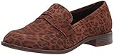Clarks Women's Trish Rose Loafer, Leopard Print, 9