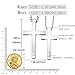 Couple Cross Necklace Set His Hers Stainless Steel Pendant Necklace for Womens Mens (Gold)