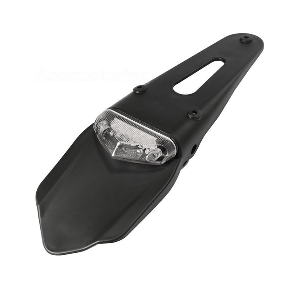 Portamatrículas Trasero Para Moto Enduro CR/WRF, Con Luz LED, Eliminador De Guardabarros - Color Rojo