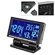 Multifunktionales 12V Auto Auto LCD Digitaluhr Thermometer Hygrometer Wettervorhersage Temperatur Spannungsmesser Monitor