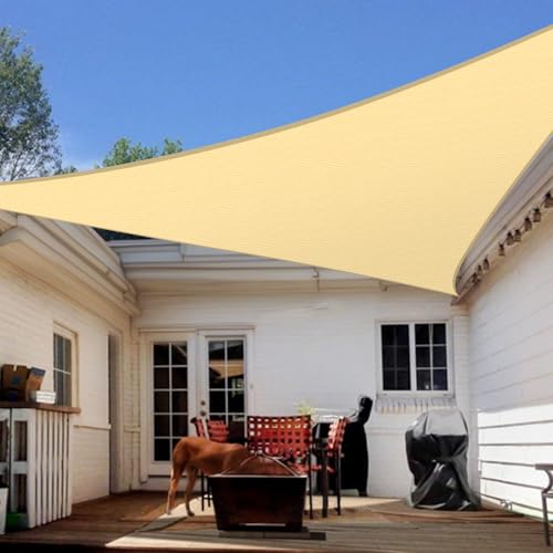 Artpuch Sun Shade Sail 10'X10'X14.1' Curved Triangle Breathable UV Block