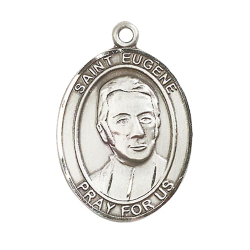 Saint Eugene de Mazenod Medal Necklace – Patron Saint of Dysfunctional Families – 24" Light Chain and Gift Box - Christian Necklace - Made in USA2