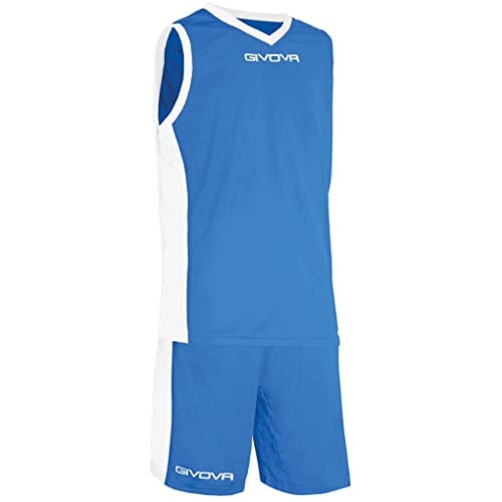 givova Power Kit Basketball, Men's, Power, Multicolore (Azzurro/Bianco), XL