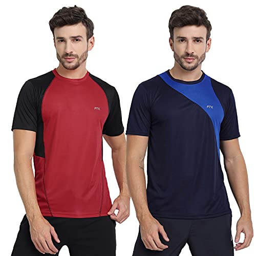 Image of FTX Men's Dri-Fit Round Neck T-Shirt Combo - Pack of 2 (710)