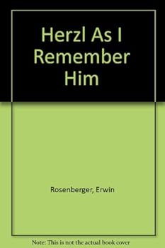 Hardcover Herzl as I remember him Book