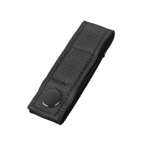 Handschellengurt, Taktische Handschellenhalter, Nylon Duty Belt Keepers Verstellbare Gürtelschlaufe mit Druckknopf für Gürtel bis zu 60mm