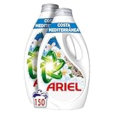 Ariel Brisa Marina Y Jazmín, Edición Limitada Costa Mediterránea, Detergente Líquido para Lavadora En Cápsulas, 150 Lavados (6 Botellas x 25 Lavados)
