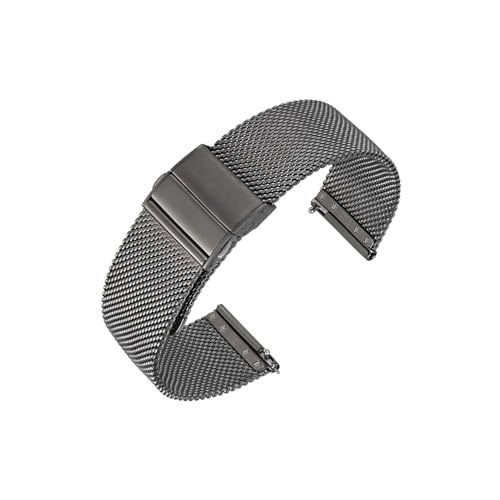 Bracelet de montre en métal tissé anti-irritation unisexe 18mm 20mm 22mm