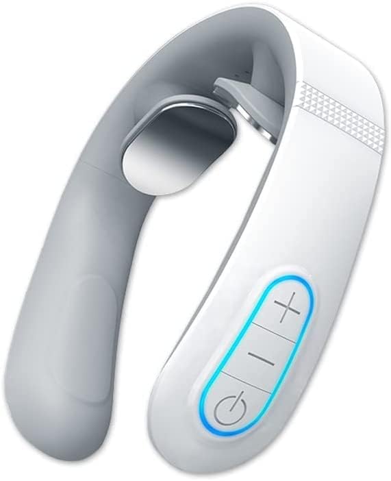 Neck Massager - Neck Massager for Pain Relief Deep Tissue Release Neck Tension in Front of Computer Smartphone Home?Office (White)