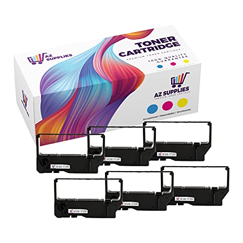 Cintas para impresora compatibles Star SP200 ST200 púrpura 6 pack miniatura 1