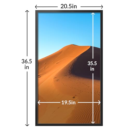 Image of LaVie Home 20x36 Picture Frame for Wall Display, 20x36 Black Picture Frame with HD Plexiglas, 20 x 36 Poster Frame 1 Pack, Display Frame for Vertical or Horizontal, Classic Collection