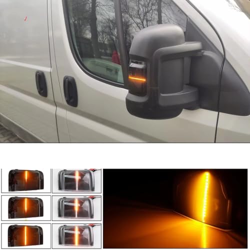 Luz espejo señal giro dinámica con parpadeo secuencial LED para furgoneta Ram Promaster 5