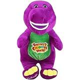 RISEDS Mignon Barney Dinosaure en Peluche Figure en Peluche Belle Barney Chantant en Peluche Jouet Chat De Bande Dessinée Animal en Peluche Figure Jouet Oreiller Cadeau for Les Fans Enfants