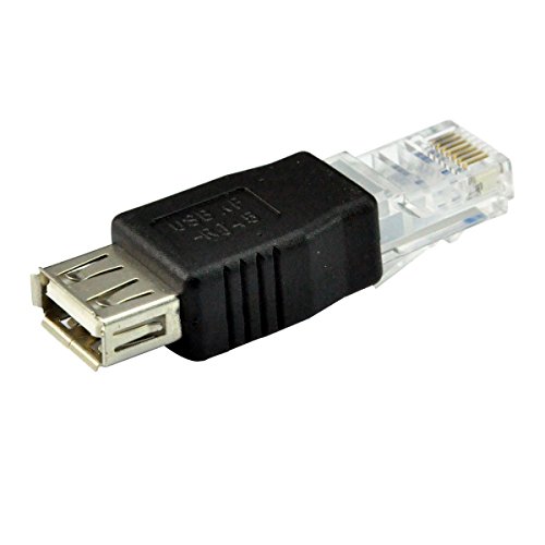 Preisvergleich Produktbild adaptare 41069 Adapter RJ45-Stecker Ethernet zu USB-Buchse schwarz