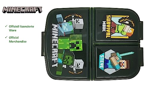 Children's Lunch Box, Sandwich Box, Lunch Box with Compartments, BPA Free, Minecraft