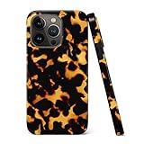 uCOLOR Case Compatible with iPhone 13 Pro 6.1' 2021 Marble Pattern Stylish Matt Hybrid Ultra Slim Soft TPU Protective Case (Tortoise Shell, iPhone 13 Pro 6.1')