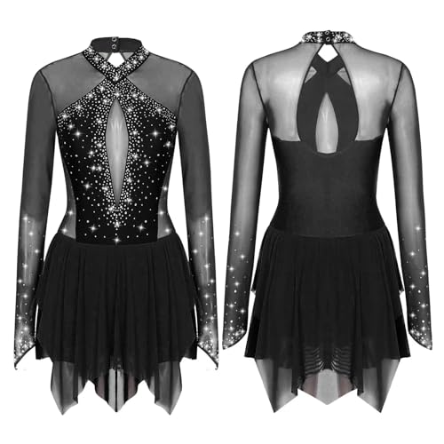 Combinaison yoga et danse avec strass premium pour femme