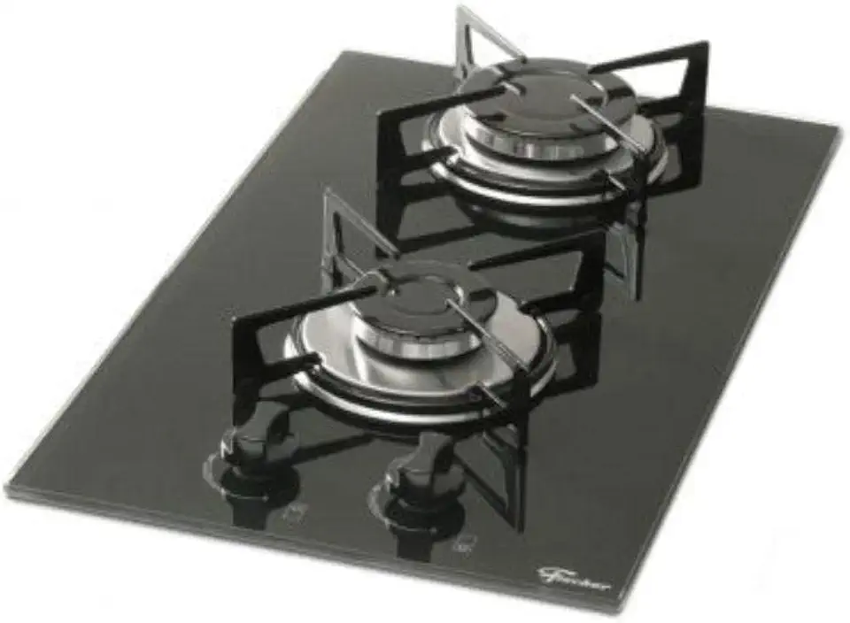 FISCHER COOKTOP À GÁS 2 BOCAS MESA VIDRO PRETO BIVOLT - 7726-11474
