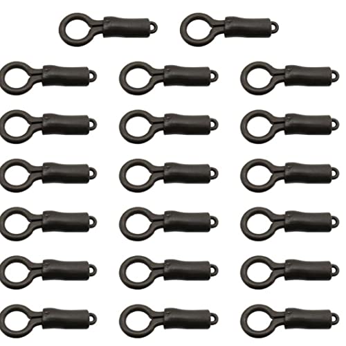 Fopytu 20 pièces émerillons de pêche Clips de Plomb arrière Tubes de Verrouillage matériel de pêche à la Carpe Manchons… - Image 7
