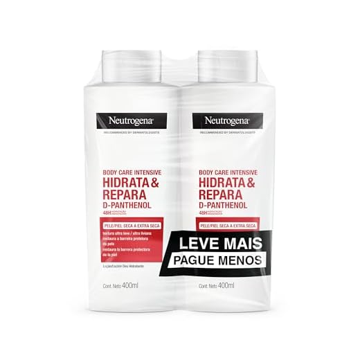 Neutrogena Hidratante Corporal Body Care Intensive Hidrata&Repara, Kit com 2 Unidades de 400ml