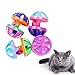 Yardwe 4pcs Colorful Teaser Toys Fun Pet for Kittens Mentally Stimulating Interactive Toys to Keep Cats Engaged and Entertained Random Colors