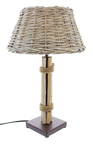 FRANK FLECHTWAREN Tischleuchte Treibholz-Charme