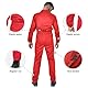 BWOLF ANAX Arbeitsoverall Herren Overall Herren Arbeitskleidung 100% Baumwolle Arbeitsoveralls mit 5 Taschen (Rot, M)