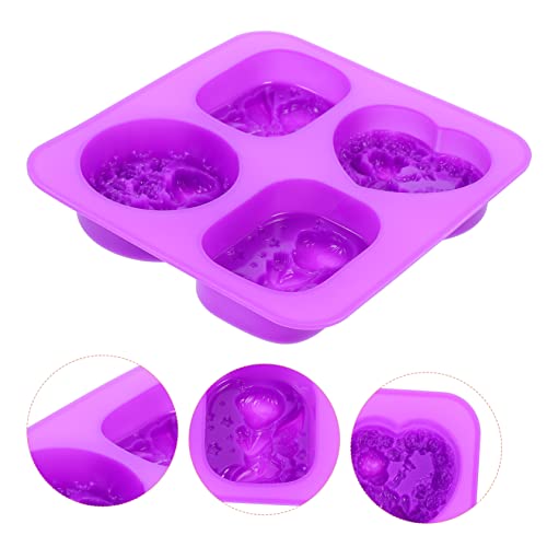 ADOCARN 1 bandeja - moldes de bolo muffin, molde roxo, ângulo de cozimento, presentes em forma criat