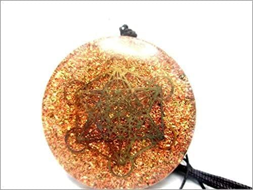 Jet International Metatron Orgone Pendant Round 2 inch Approx. 3rd Eye Activation Boost Healing Gemstone Chakra Balancing Crystal Therapy Booklet Handmade Hand Crafted Image is JUST A Reference - Image 5