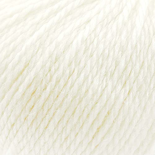 Fil crochet pure laine mérinos blanc Tricot Café pour ouvrages délicats sans bouloches
