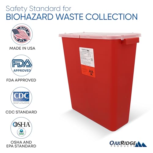 image for Oakridge Products Large Sharps Container for Home Use and Professional