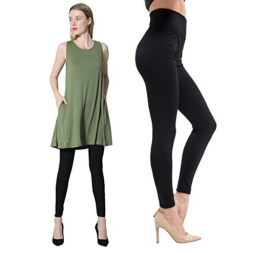 Diravo Fleece Lined Leggings Womens Fashion High Waist Tummy Control Leggings For Women Winter Warm (3 Pack-Black) #TOP3