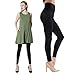 Diravo Fleece Lined Leggings Womens Fashion High Waist Tummy Control Leggings for Women Winter Warm (3 Pack-Mixed Color 02)