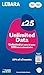 Lebara SIM Card, Unlimted Data SIM for £12.50, Half Price for First 3 Months, No Contract, UK Calls, UK Texts and International Calls Included, Multi-size, Fits All Devices