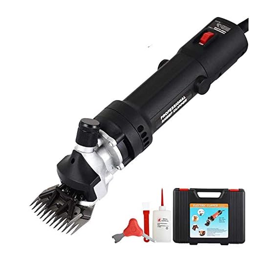 SUNCOO Sheep Shears Farm Large Livestock Animal Electric Clippers Portable Goats Clippers Horse Llama Grooming Support Livestock Shearing Work 350 Watts (Black)