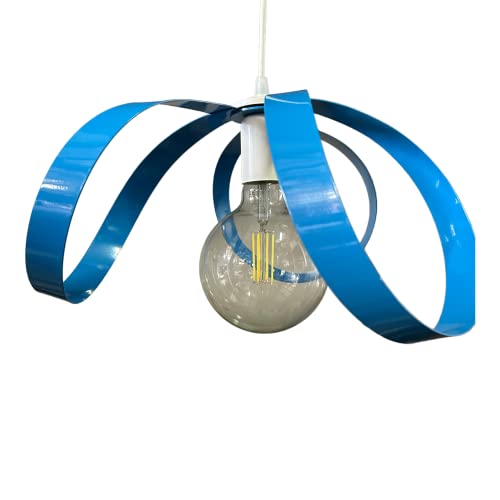 Lámpara colgante azul de diseño interior luminaria de techo para dormitorio infantil