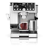 Ninja Luxe Pro 3-in-1 Coffee Machine, Latte, Cappuccino, Cold Brew & Espresso Maker With Built in Bean Grinder & Milk Frother, Easy to Use, 5 Automated Froth Presets, Silver, ES701UK