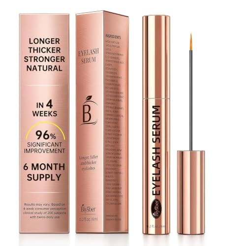 Lash Serum for Eyelash Growth: Premium Eyelash Growth Serum with Advanced Formula to Boost Longer Fuller and Thicker Lashes and Eyebrows - Gentle & Vegan for Sensitive Eyes