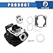 WFLNHB 66mm Cylinder Piston Gasket Top End Engine Repair Kit Replacement for Yamaha DT175 DT175F/G/H 1979-1981 2A7-11311-00 Motorcycle