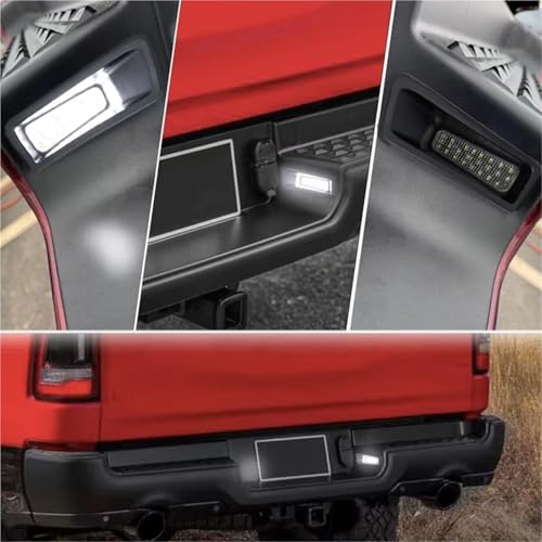 Lámparas luz LED placa matrícula para RAM 1500 con óptica transparente OEM 6