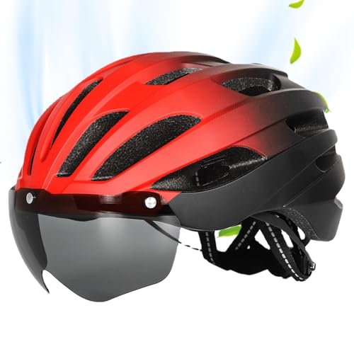 Bike Helmets, Lightweight Protective Gear, Breathable Shell with Removable Sun Visor, Adjustable Fit System, Sturdy Material, Shock-Absorbing Liner, Perfect for Bicycles, Scooting, Skating