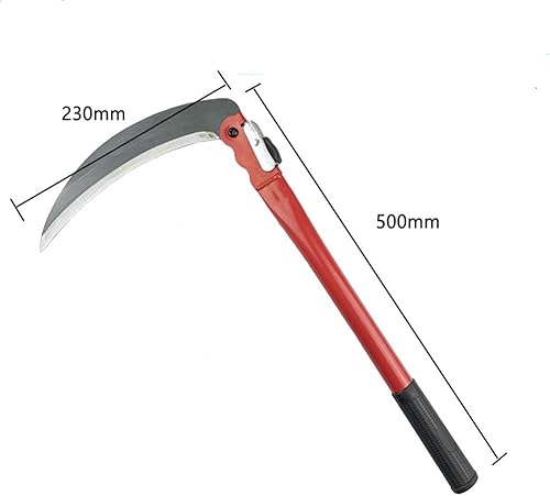 Miniatura 2 de Hoz plegable de acero al manganeso portátil de seguridad hoz césped jardinería deshierbe hoz herramienta al aire libre